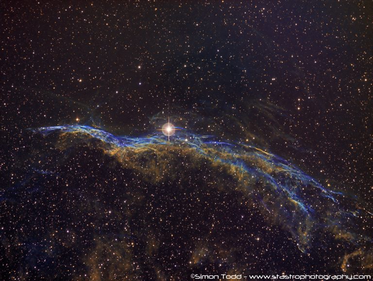 NGC6960 – Witch’s Broom Nebula in Hubble Palette Narrowband | Simon ...